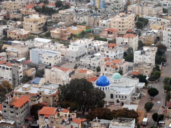 המועצה המקומית ג'לג'וליה ממבט מן האוויר (צילום: משה מילנר, לע"מ)