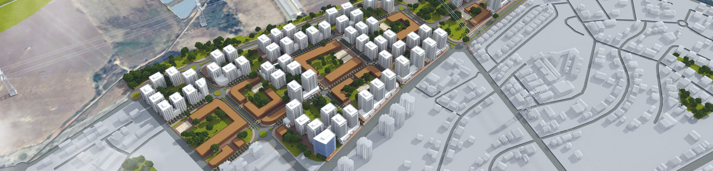 השכונה החדשה ליד בית אליעזר (הדמיה: בר לוי אדריכלים ומתכנני ערים)