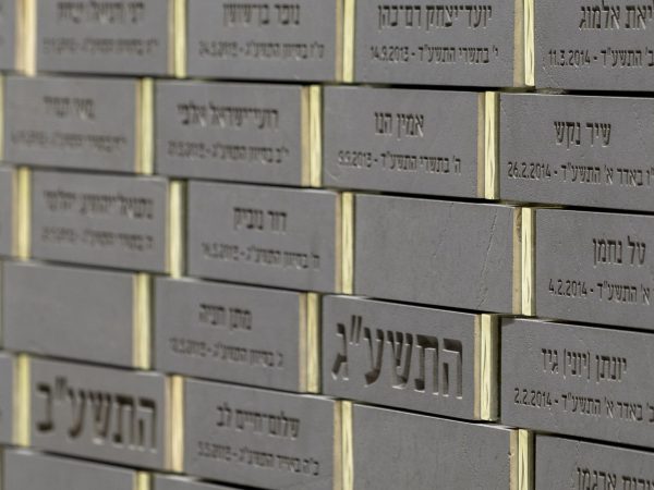 מאות שמות "הצטרפו" מאז אוקטובר לקיר השמות הבלתי נגמר (צילום: עמית גירון)