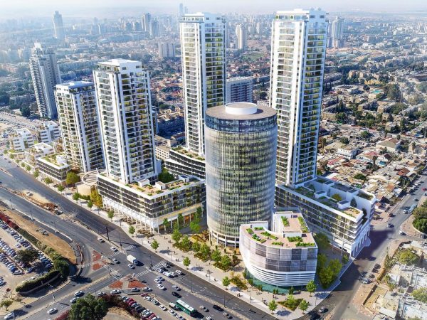 מתחם התחדשות יעקב אבינו בבאר שבע של אפריקה ישראל מגורים, אלקטרה מגורים וקבוצת ב.ס.ר (הדמיה: משרד פלד קימלמן אדריכלים)