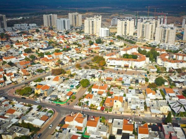 שדרות מהאוויר (צילום: באדיבות עיריית שדרות)